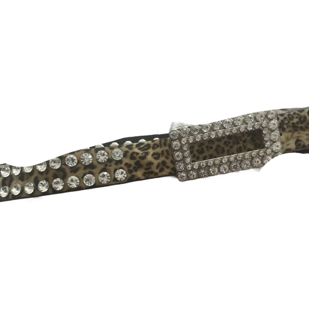 Rhinestone studded belt
